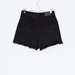 Destroyed Hem Mom Short